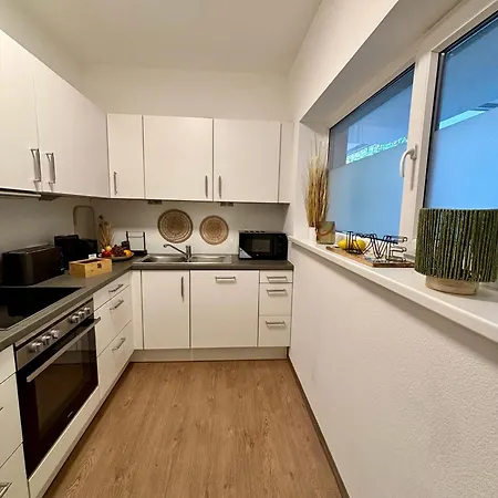 アパート Stilvolles 3 Zi Klinik & Kurpark Terrasse Parkplatz Barrierefrei *