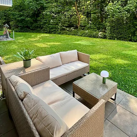 アパート Stilvolles 3 Zi Klinik & Kurpark Terrasse Parkplatz Barrierefrei