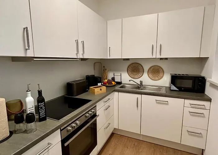 3-zi-wohnung-boxspringbett-kliniknaehe Apartment Bad Oeynhausen