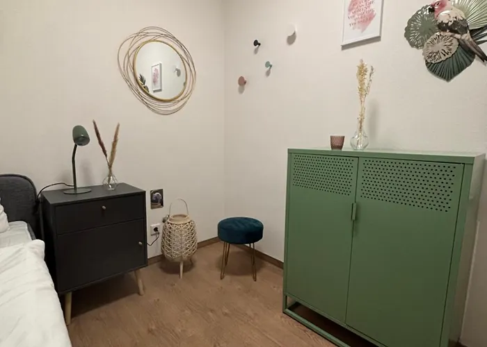 3-zi-wohnung-boxspringbett-kliniknaehe Apartment Bad Oeynhausen